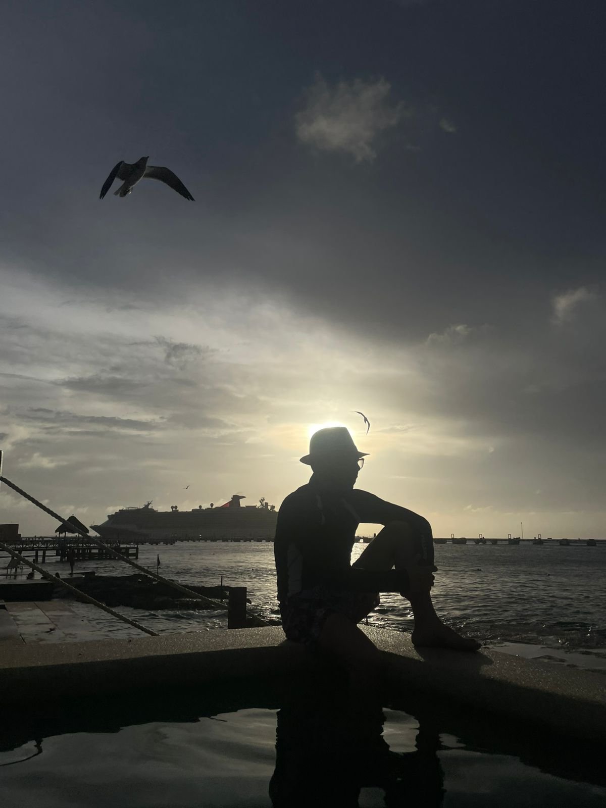 Clientes felices en la playa